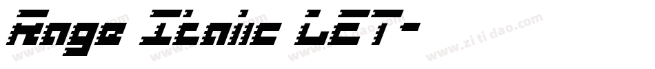Rage Italic LET字体转换